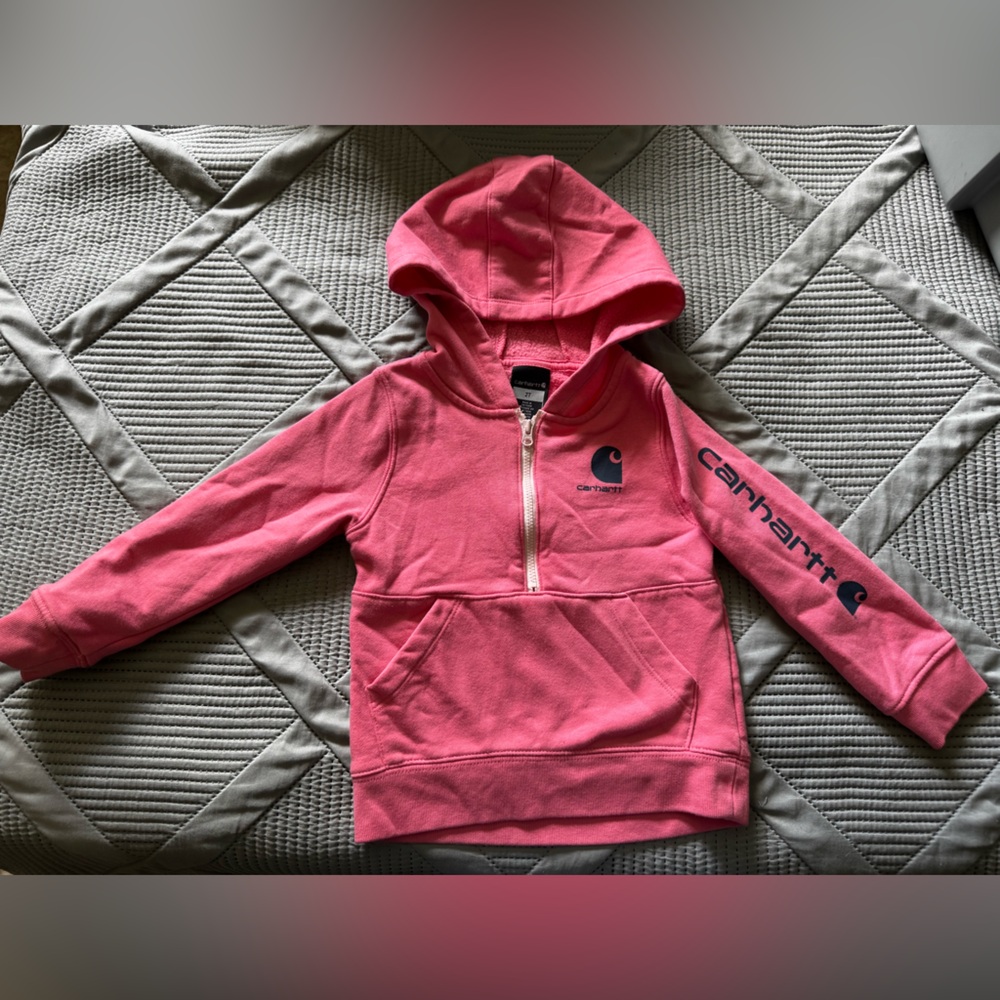 Carhartt Coral Pink Zip-Up Hoodie